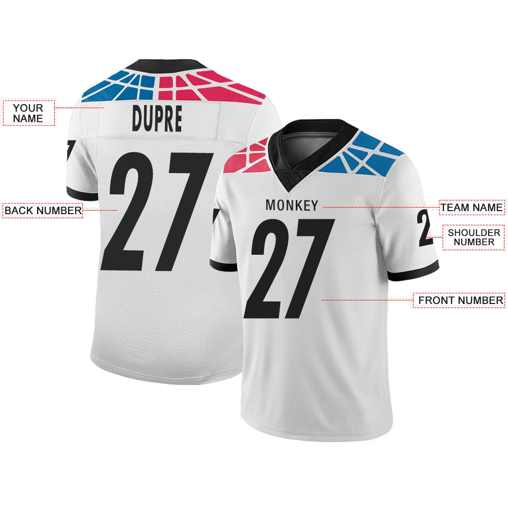 Custom White Football Shirt Top