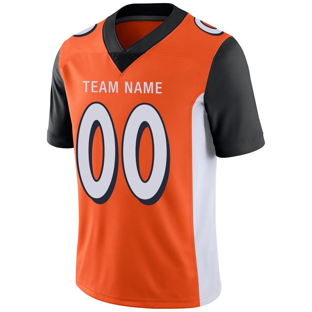 Custom Orange Football Shirt Top