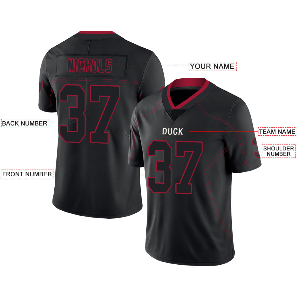 Custom Black Football Shirt Top