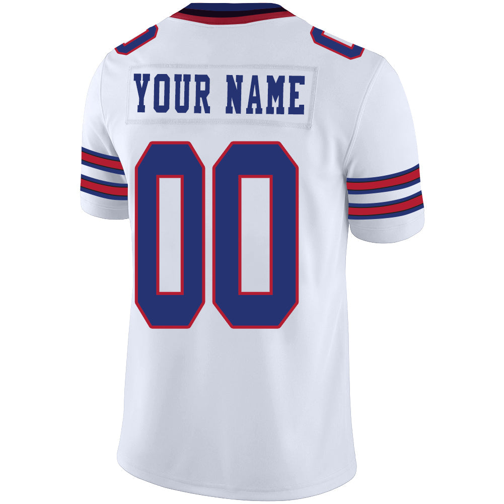 Custom White BUF Football Shirt Top