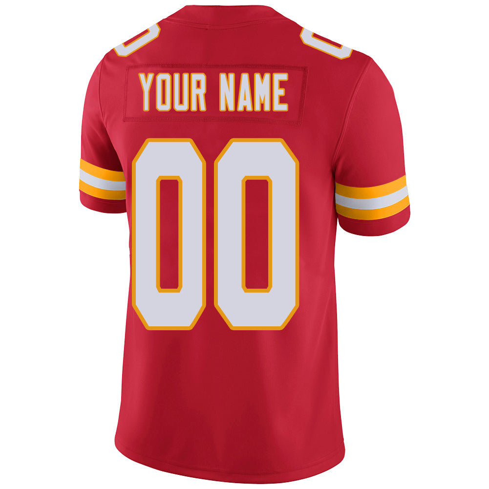 Custom Red KC Football Shirt Top