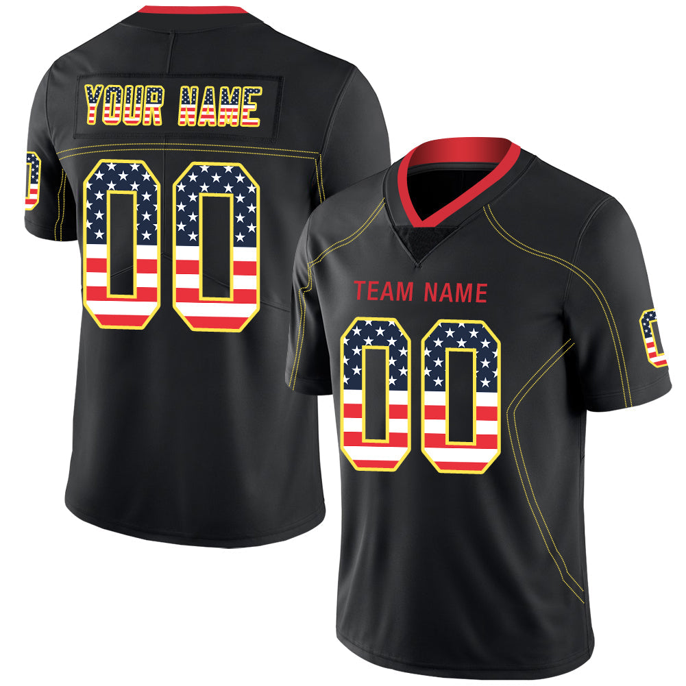 Custom Black KC Football Shirt Top