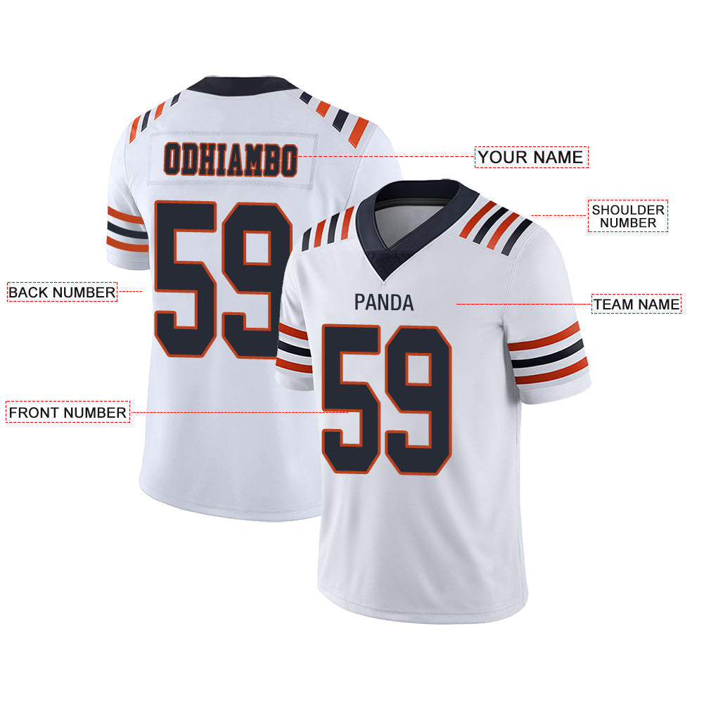Custom White Football Shirt Top