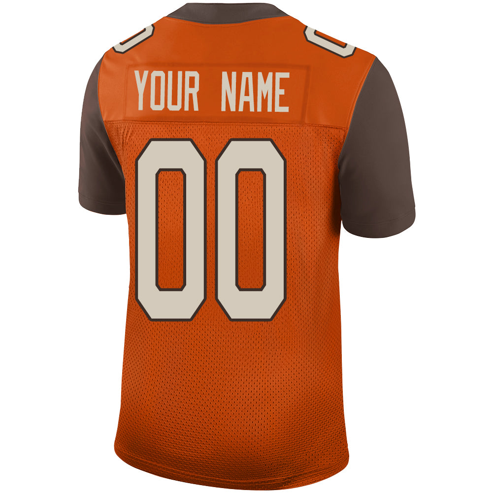 Custom Orange Football Shirt Top