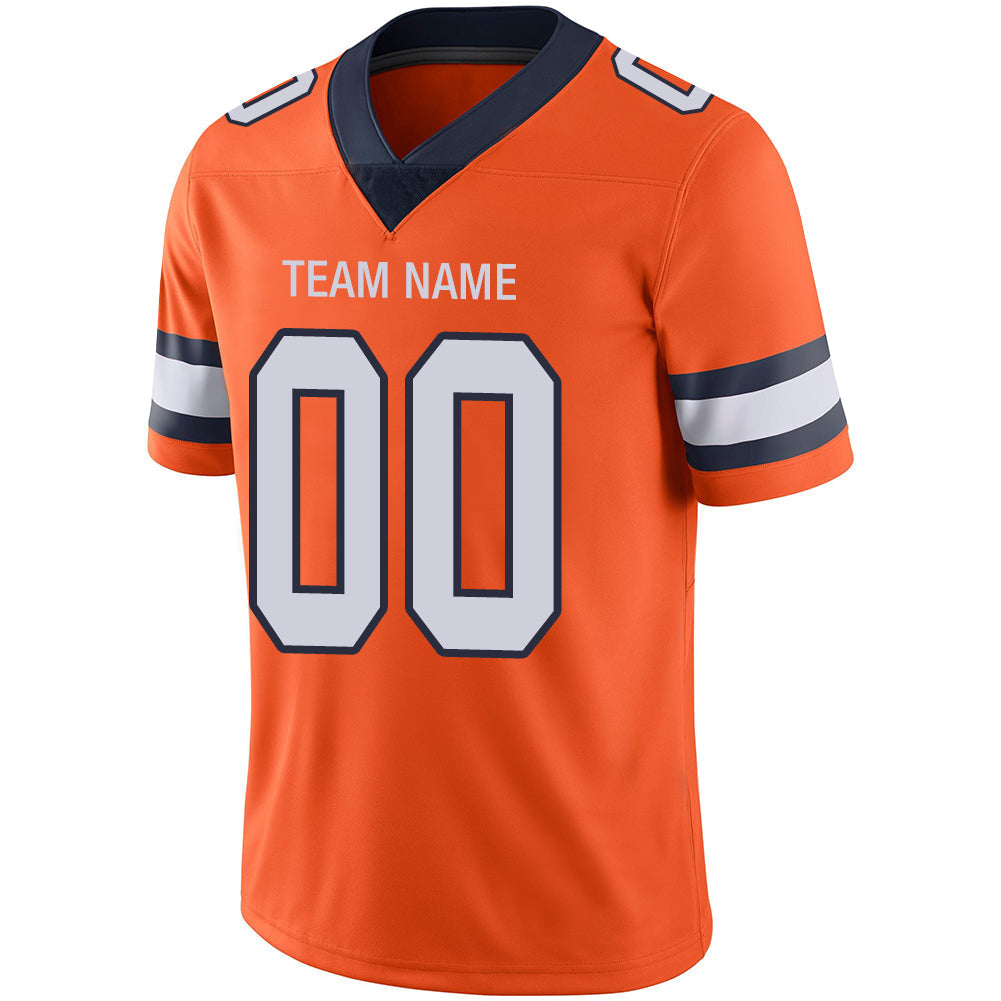 Custom Orange DEN Football Shirt Top