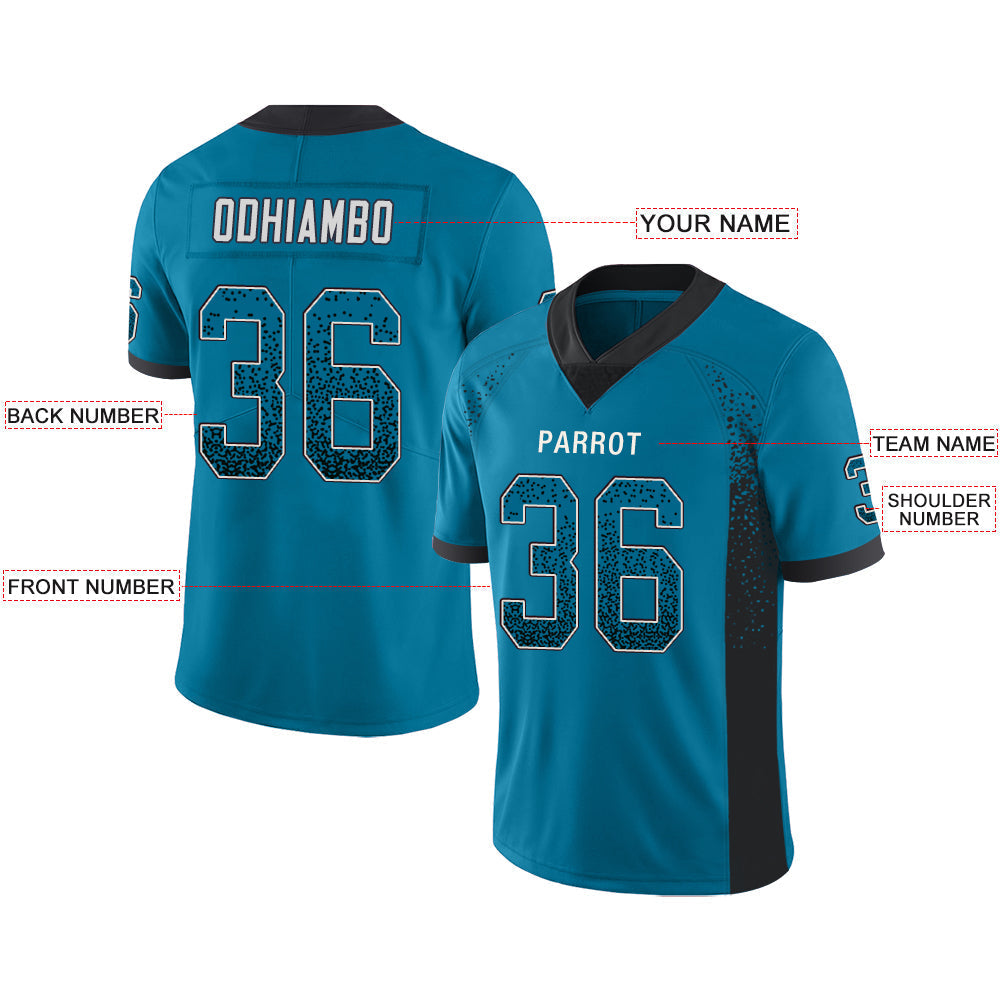 Custom Blue Football Shirt Top