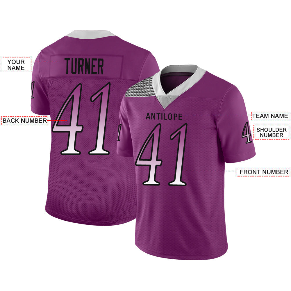 Custom Purple MIN Football Shirt Top