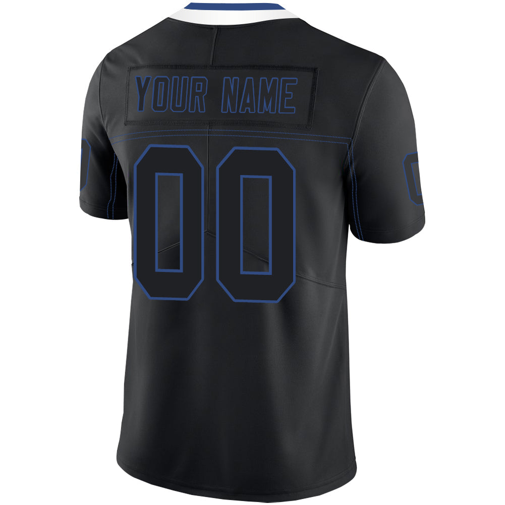 Custom Black IND Football Shirt Top