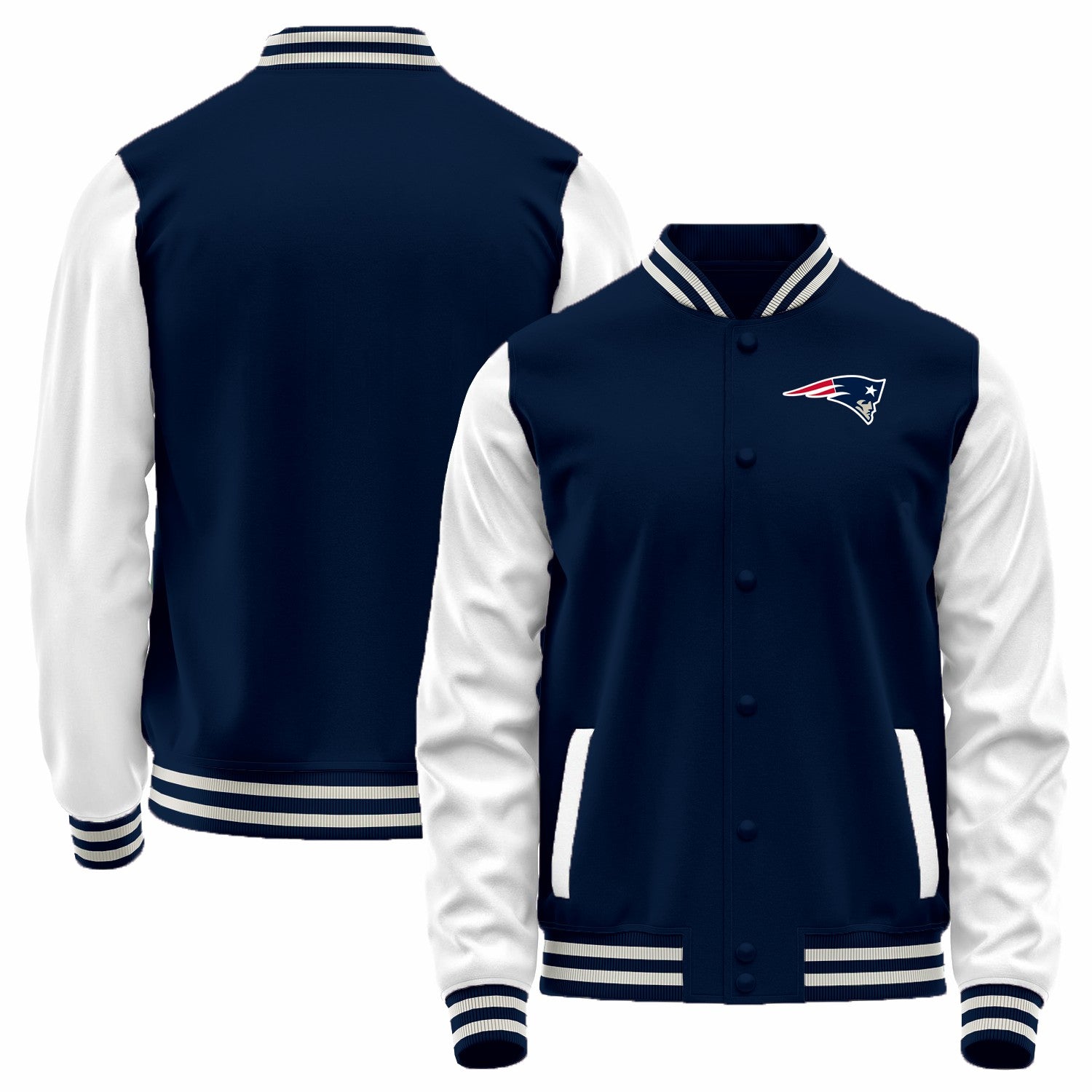 Custom White NE Football Shirt Top