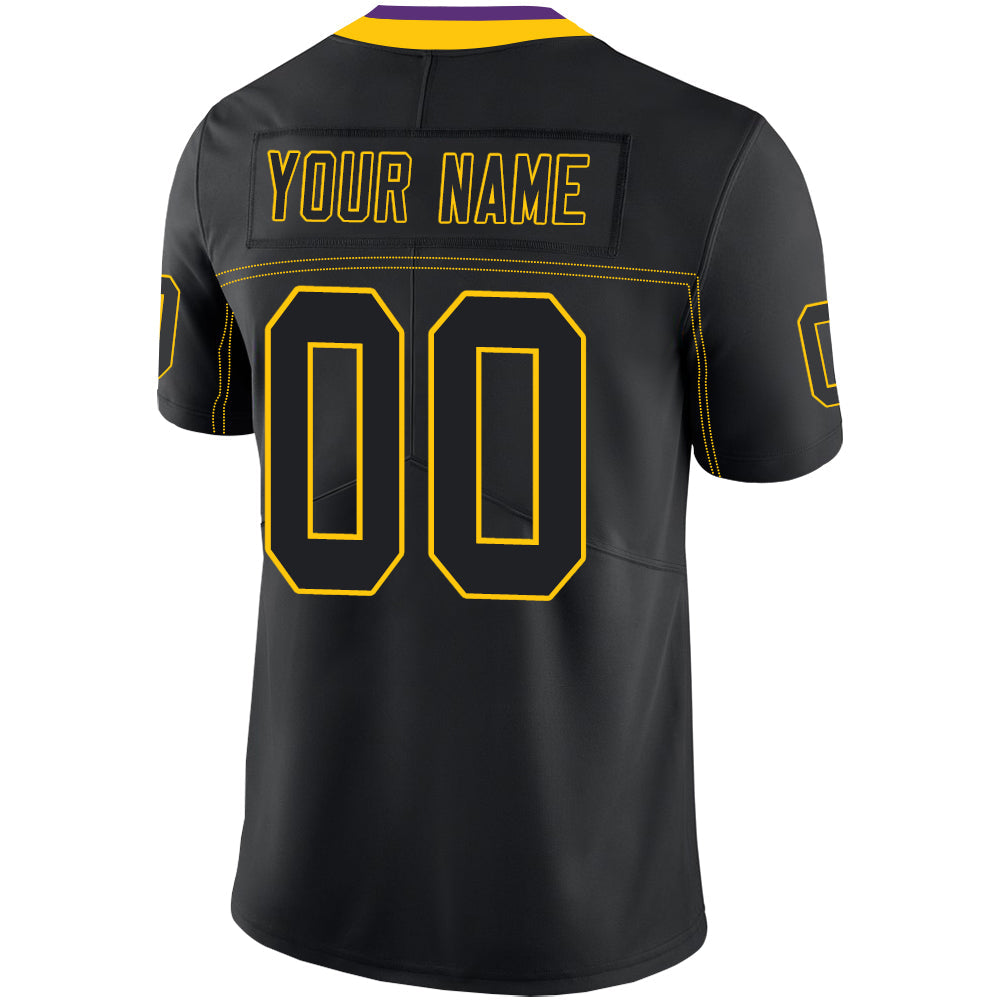 Custom Black MIN Football Shirt Top