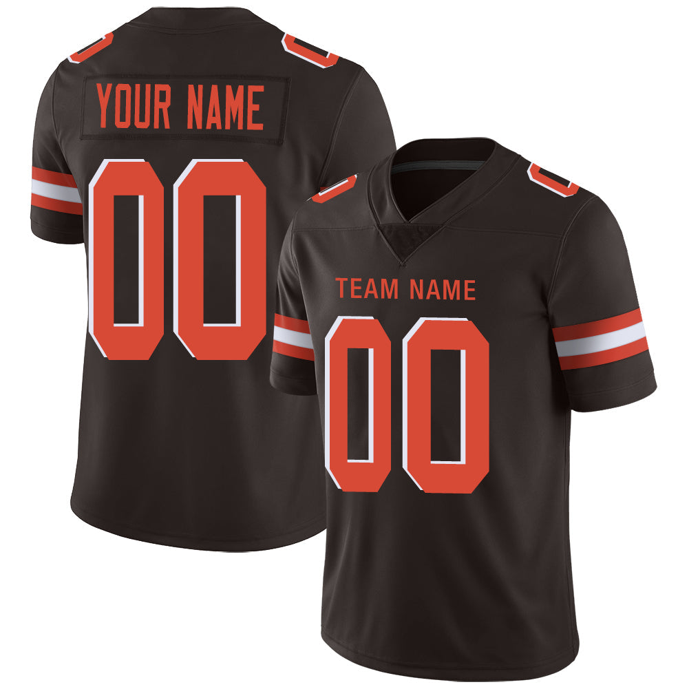Custom Brown Football Shirt Top