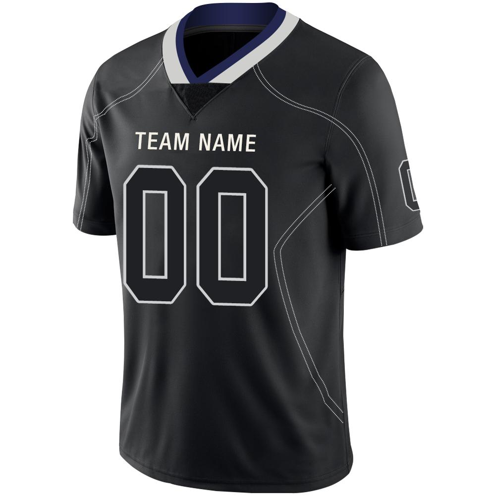 Custom Black DAL Football Shirt Top