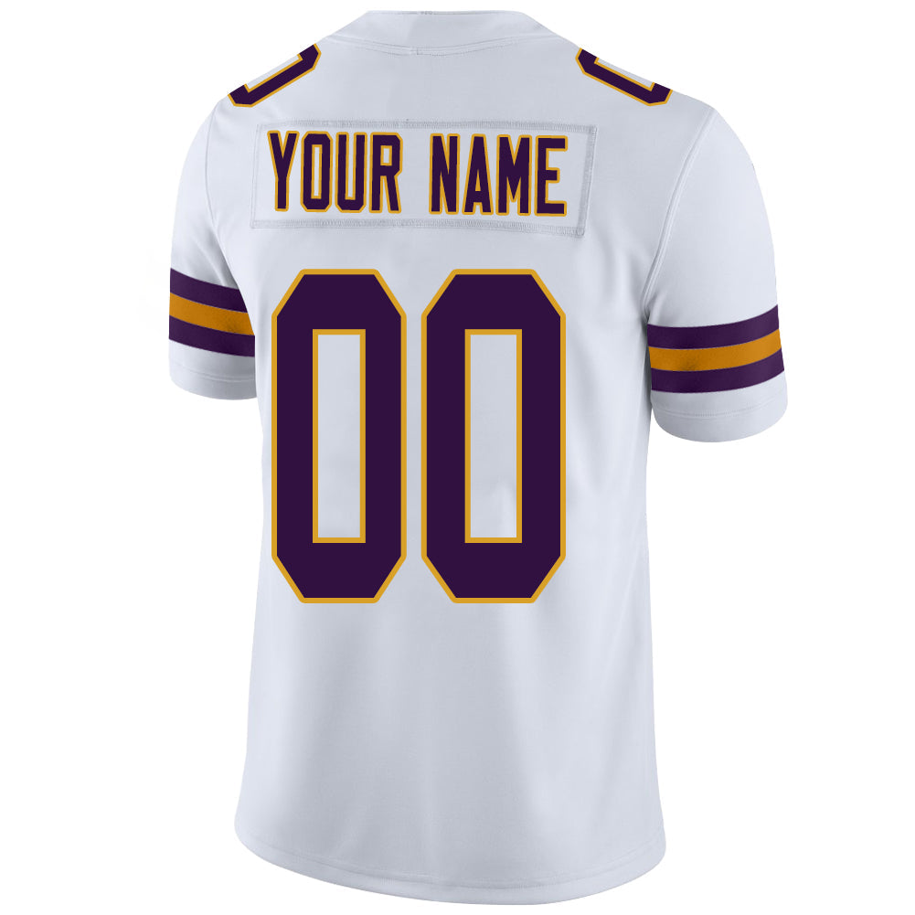 Custom White MIN Football Shirt Top