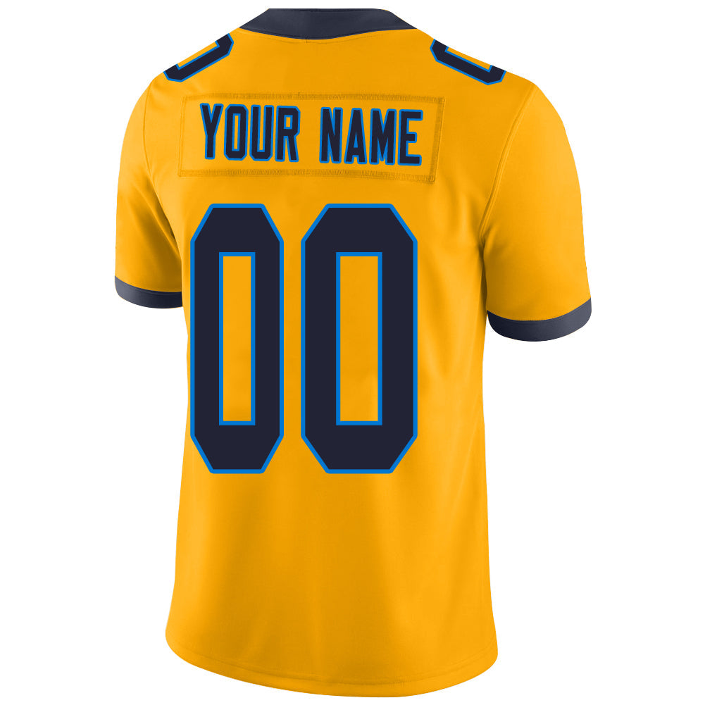 Custom Gold LAC Football Shirt Top