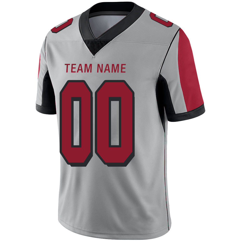 Custom Grey Football Shirt Top