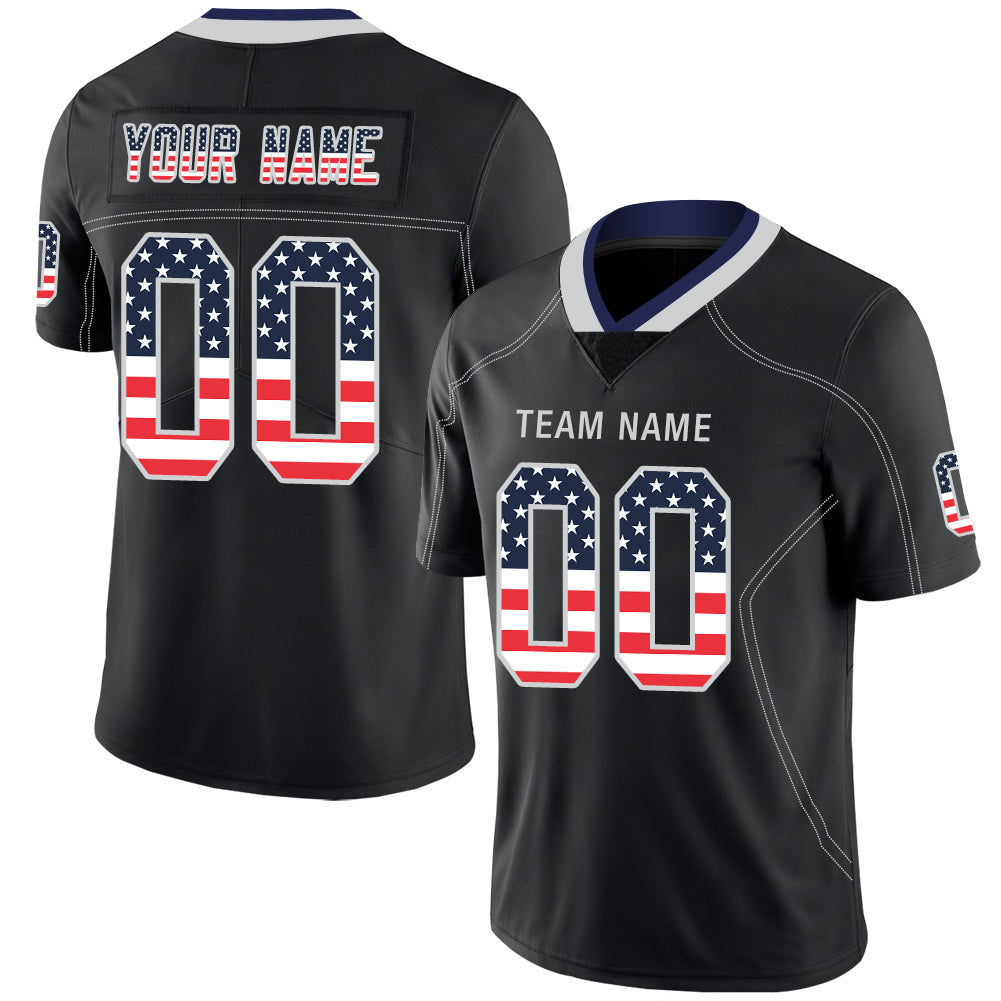 Custom Black DAL Football Shirt Top