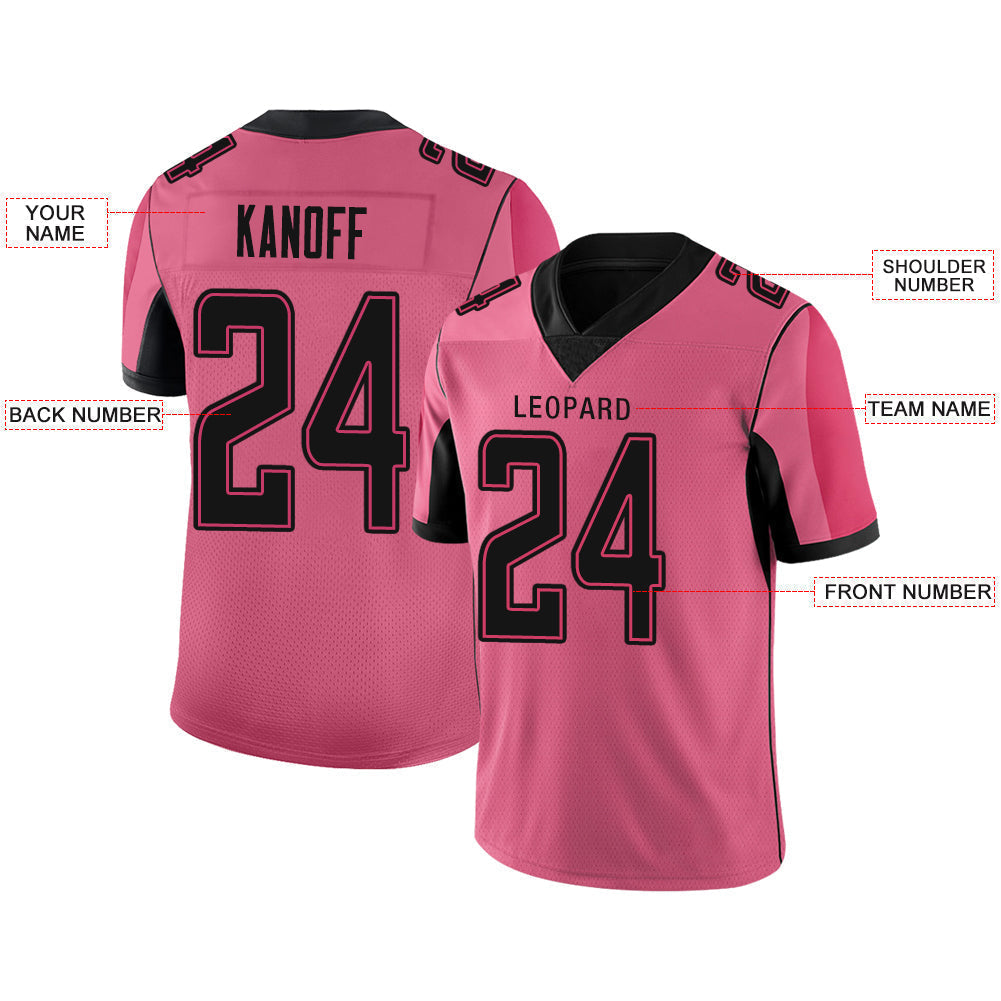 Custom Red Football Shirt Top