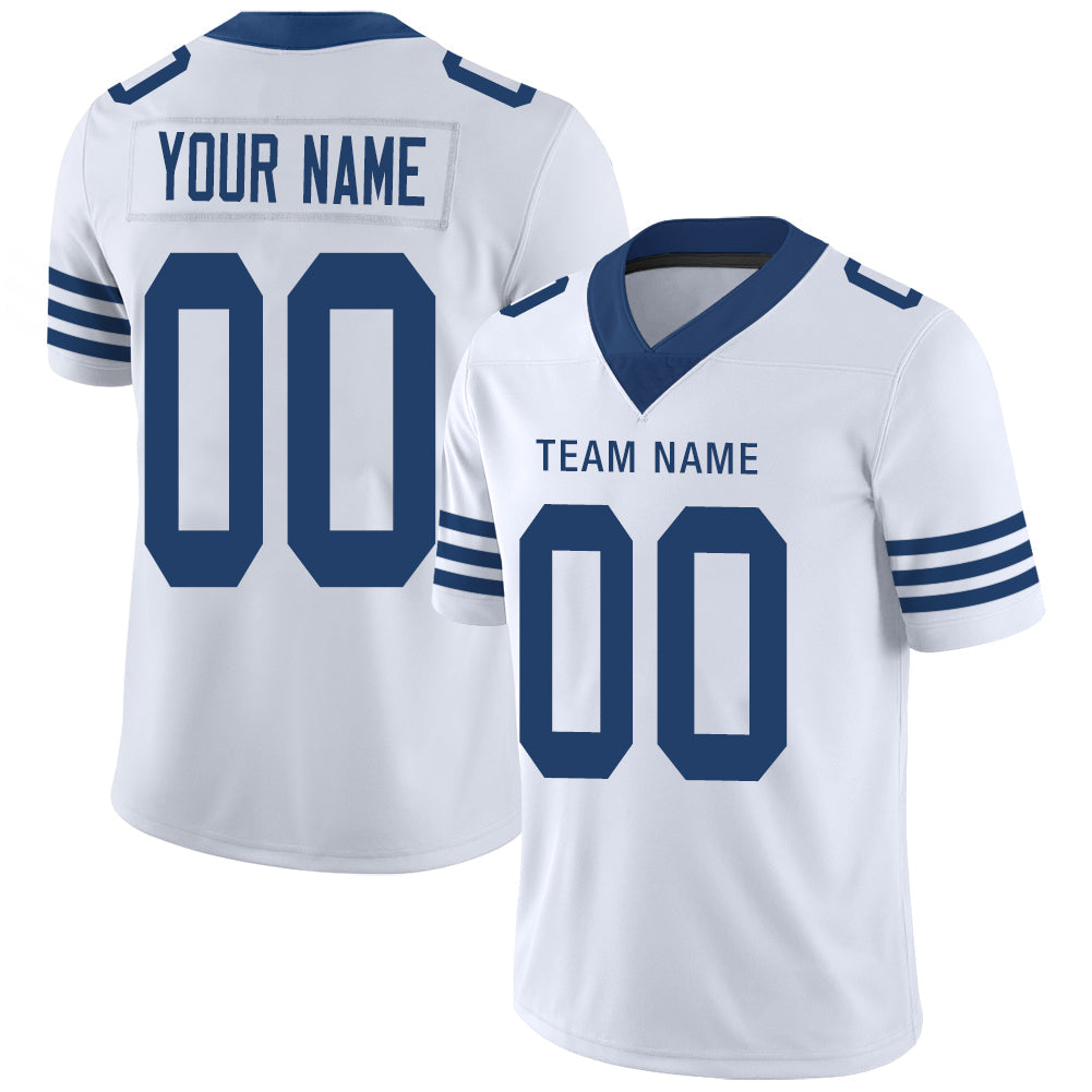 Custom White IND Football Shirt Top