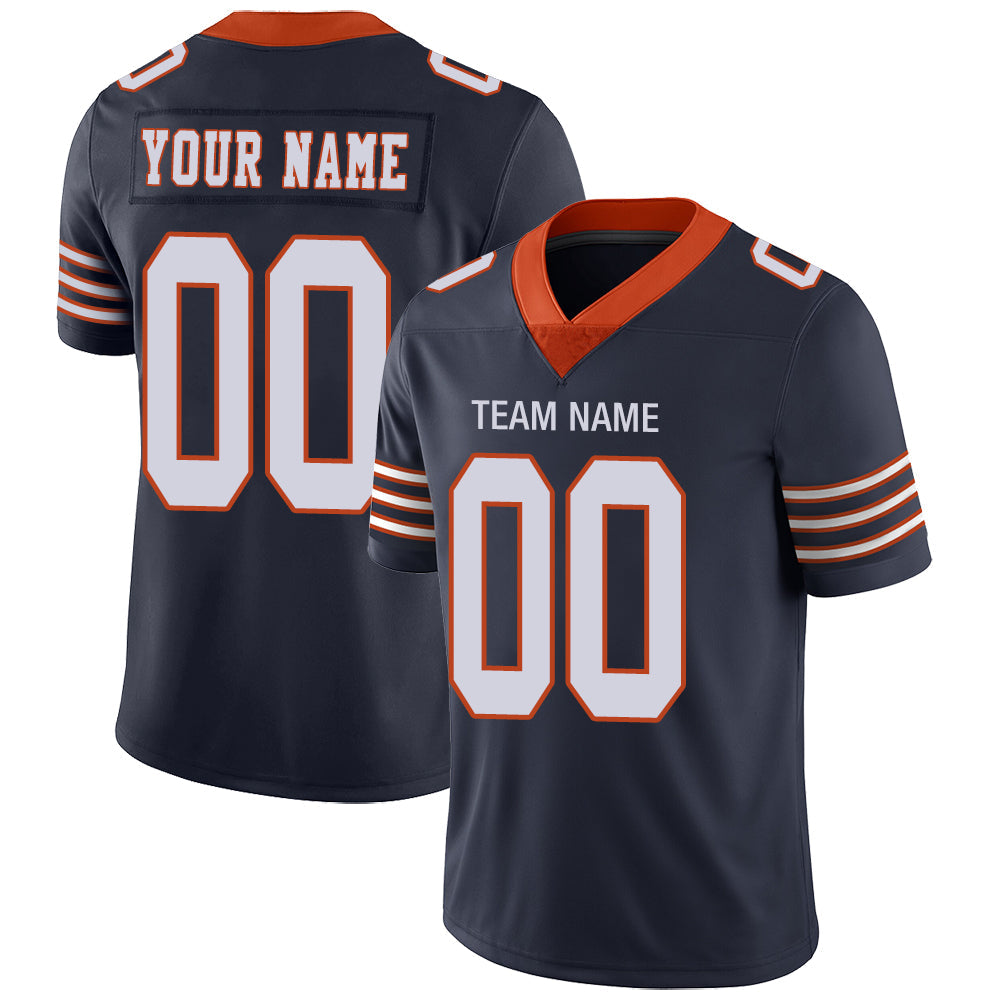 Custom Navy Football Shirt Top