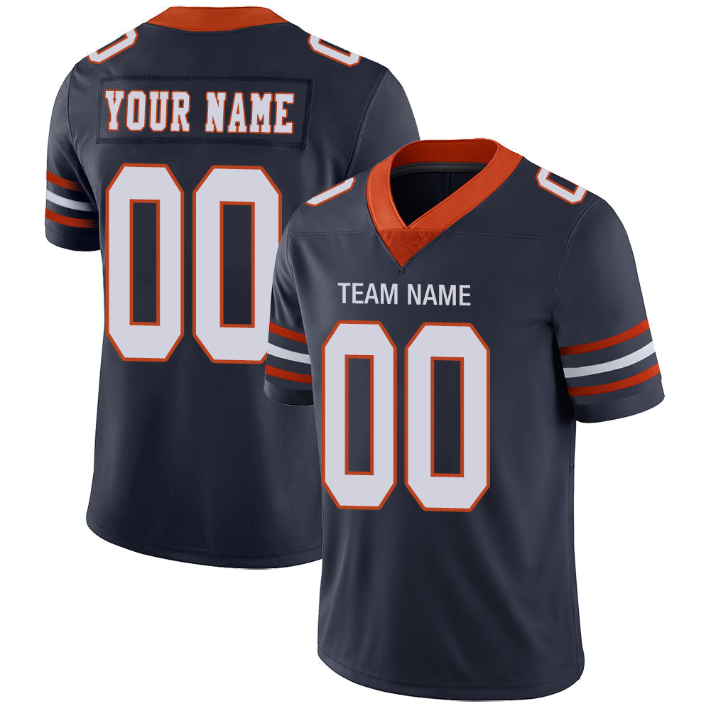 Custom Navy Football Shirt Top
