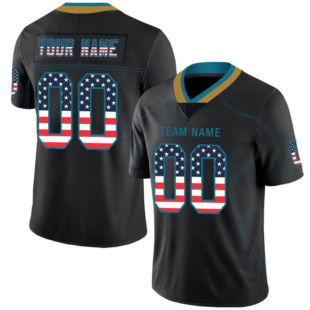 Custom Black JAX Football Shirt Top