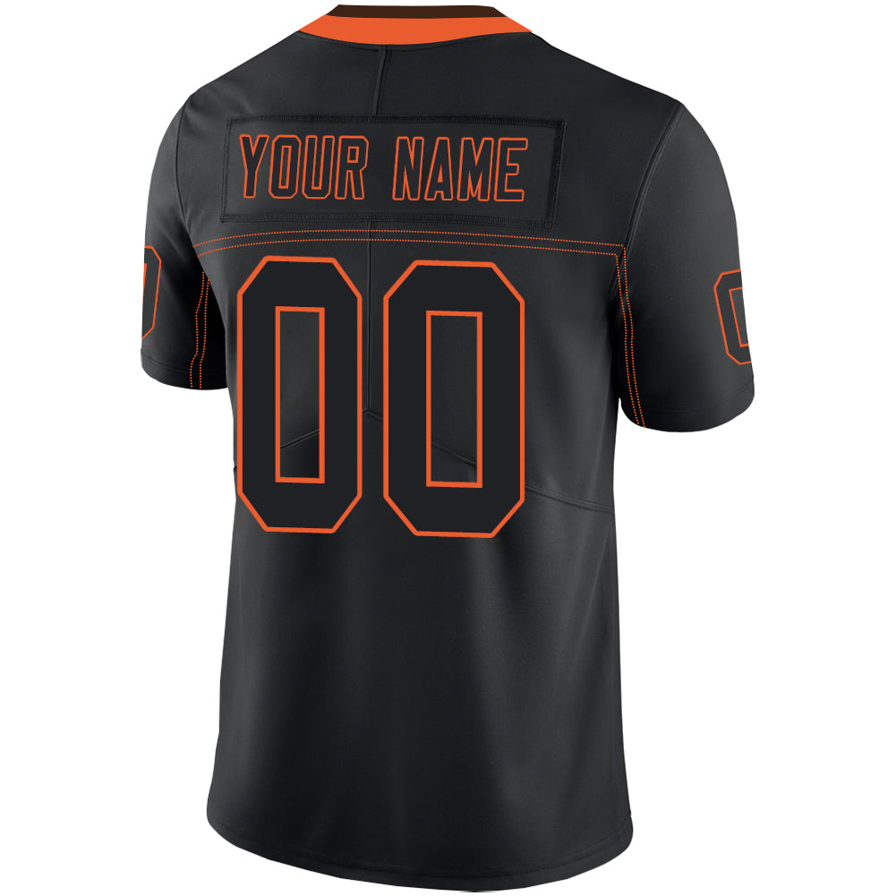 Custom Black Football Shirt Top