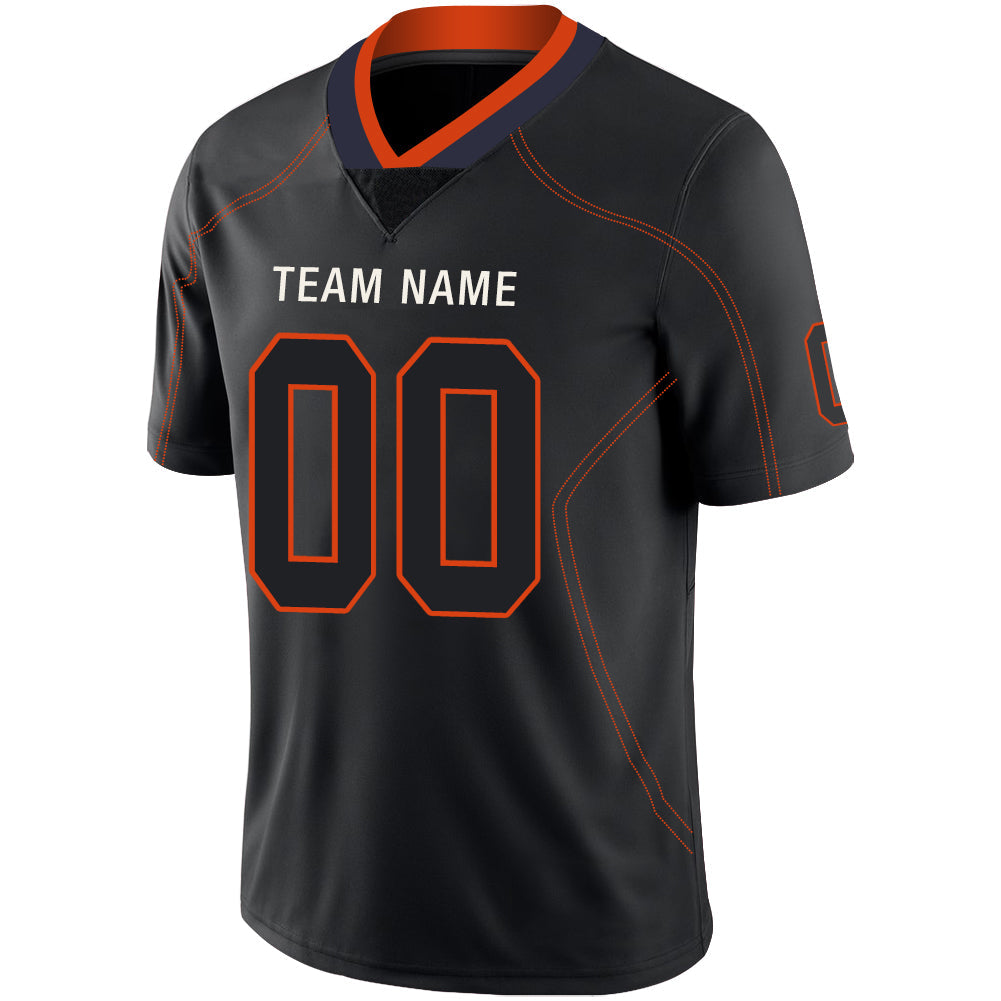 Custom Black DEN Football Shirt Top
