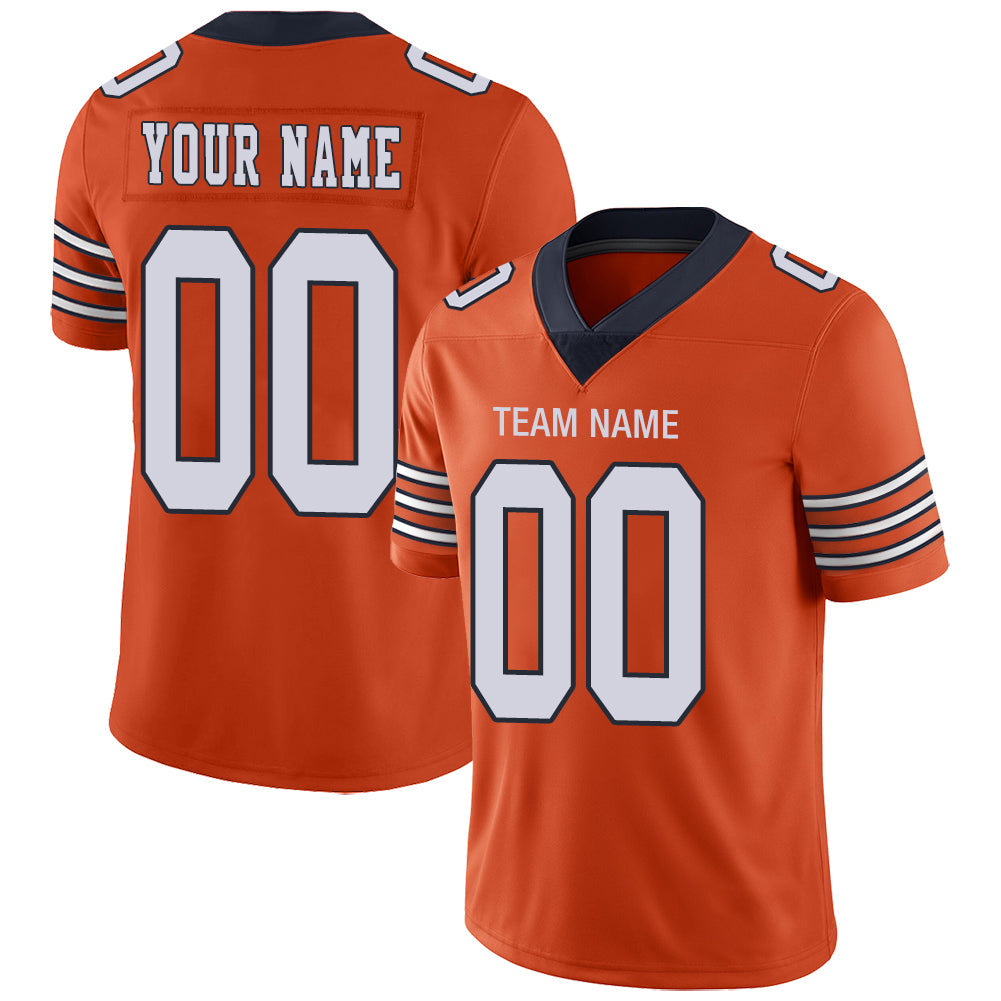 Custom Orange Football Shirt Top