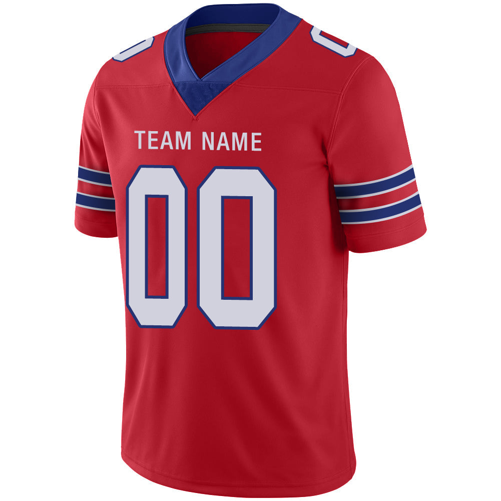 Custom Red BUF Football Shirt Top