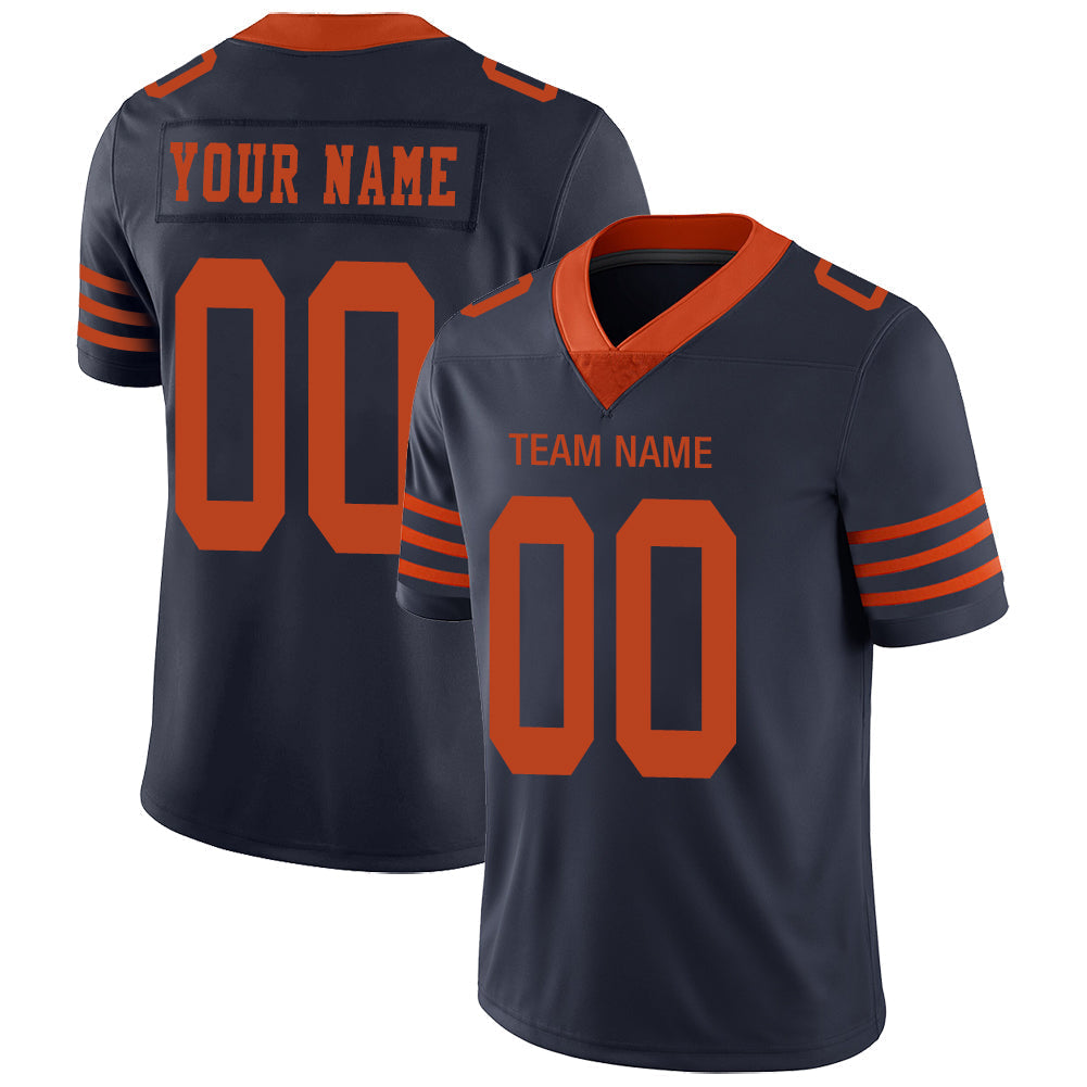 Custom Navy Football Shirt Top