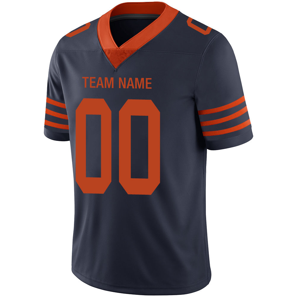 Custom Navy Football Shirt Top