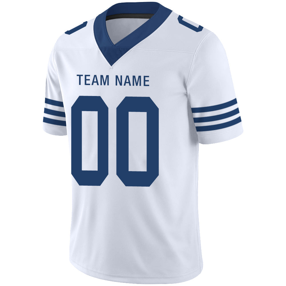 Custom White IND Football Shirt Top