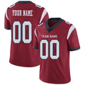 Custom Red HOU Football Shirt Top