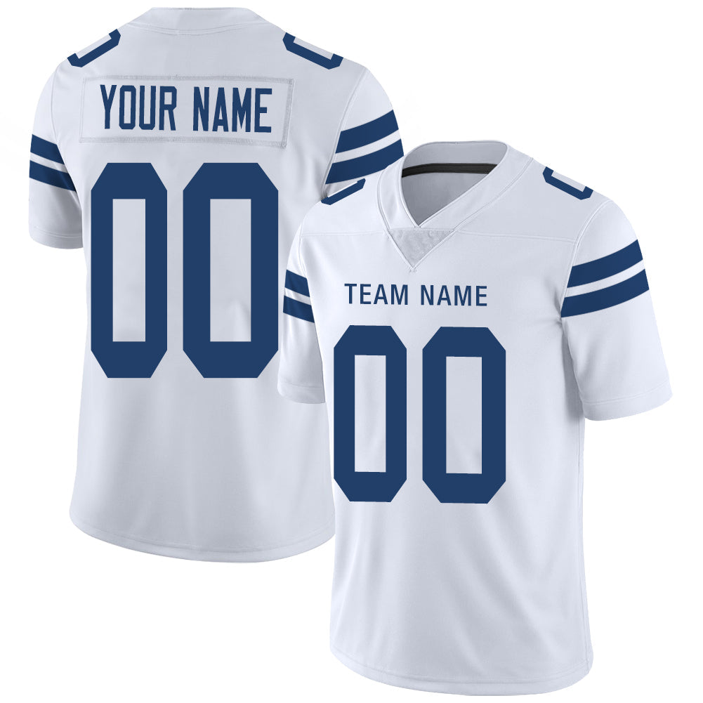 Custom White IND Football Shirt Top
