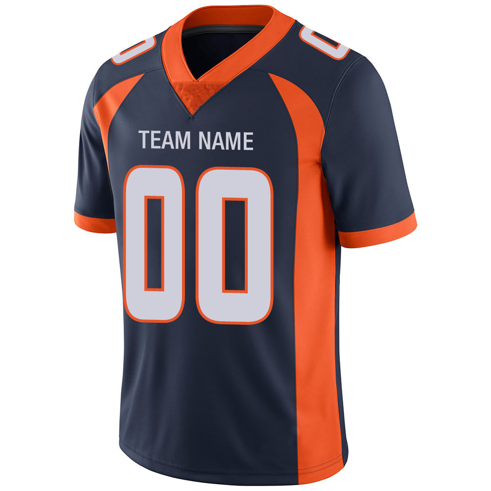 Custom Navy DEN Football Shirt Top