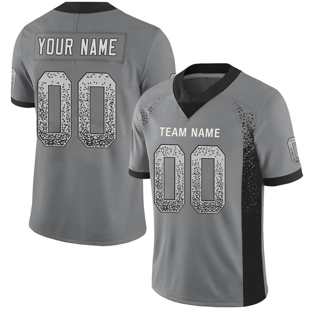 Custom Grey LV Football Shirt Top