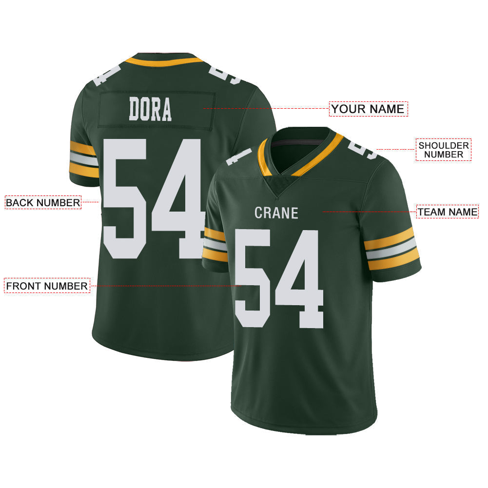 Custom Green GB Football Shirt Top