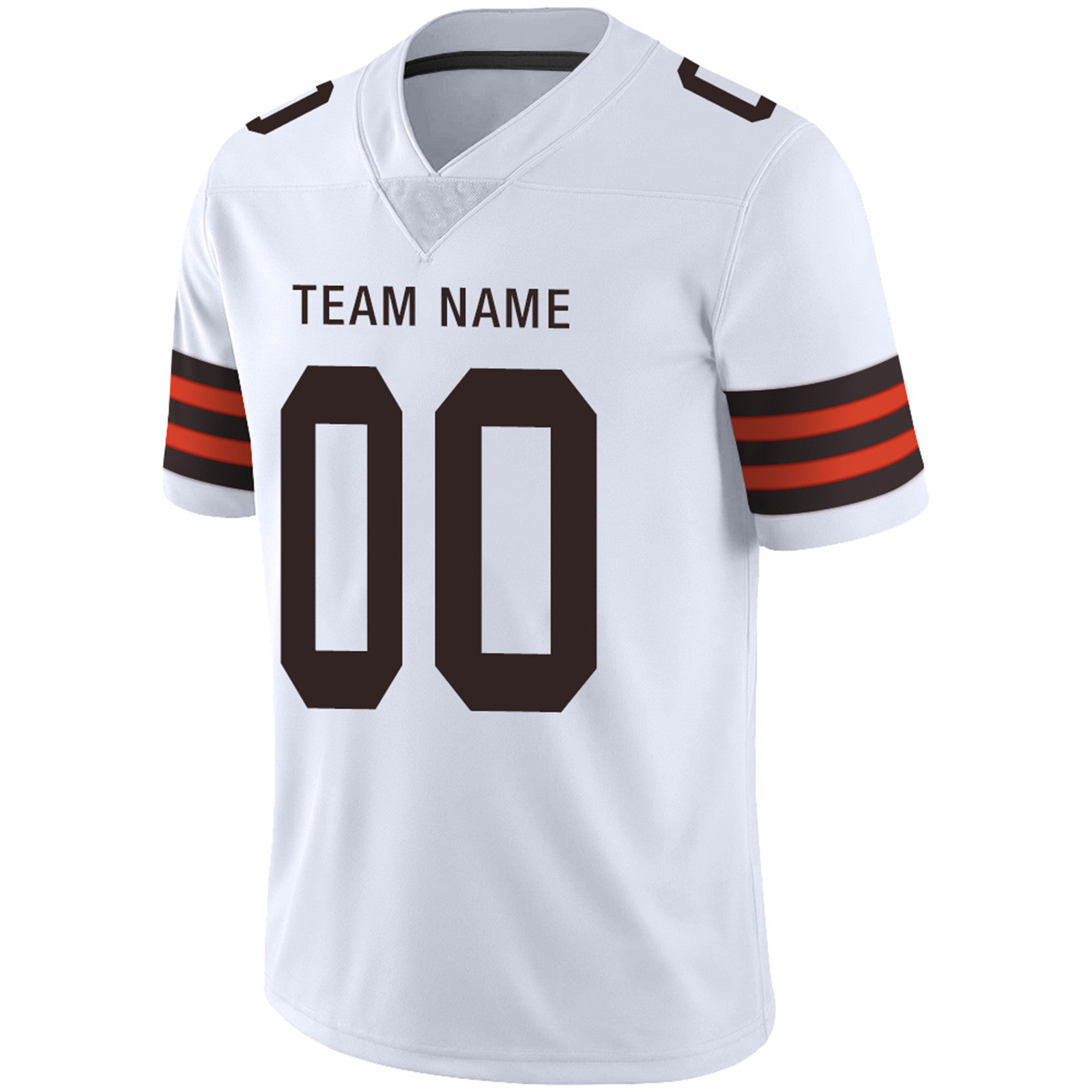 Custom Brown CLE Football Shirt Top