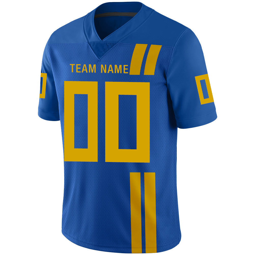 Custom Blue JAX Football Shirt Top