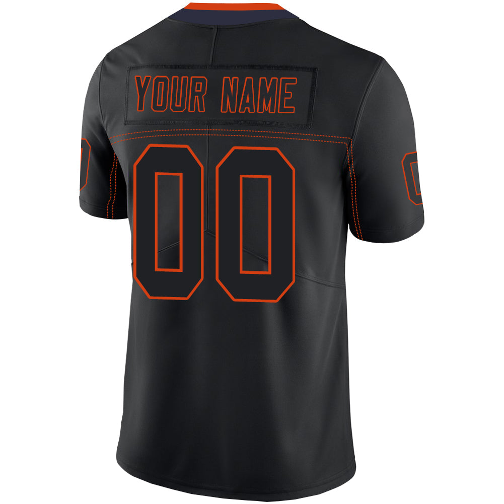 Custom Black DEN Football Shirt Top