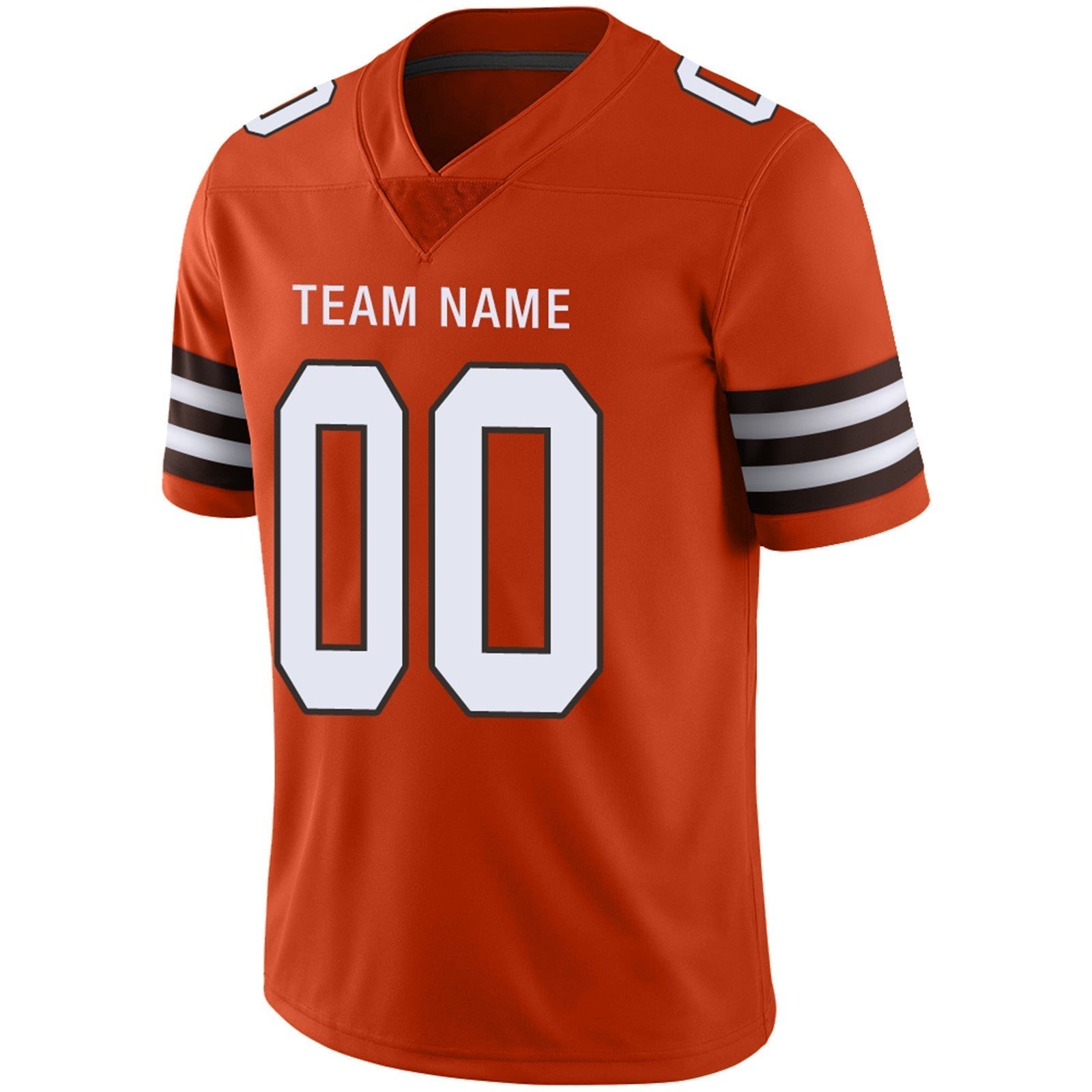 Custom Brown CLE Football Shirt Top