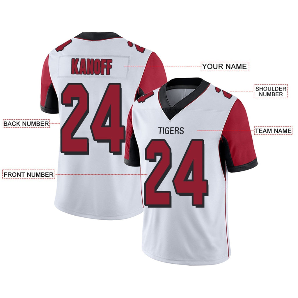 Custom Red ATL Football Shirt Top