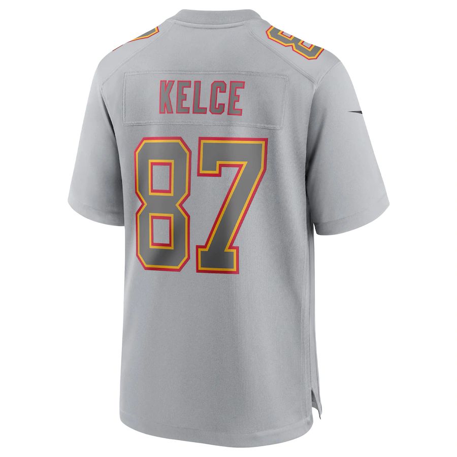 Custom #87 Gray KC Football Shirt Top