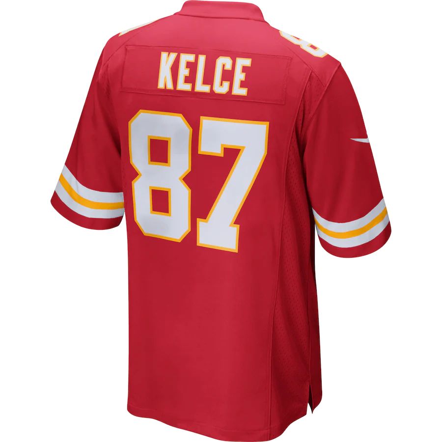 Custom #87 Red KC Football Shirt Top