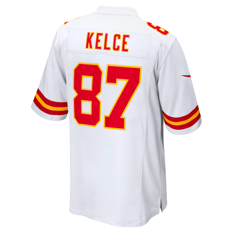 Custom #87 White KC Football Shirt Top