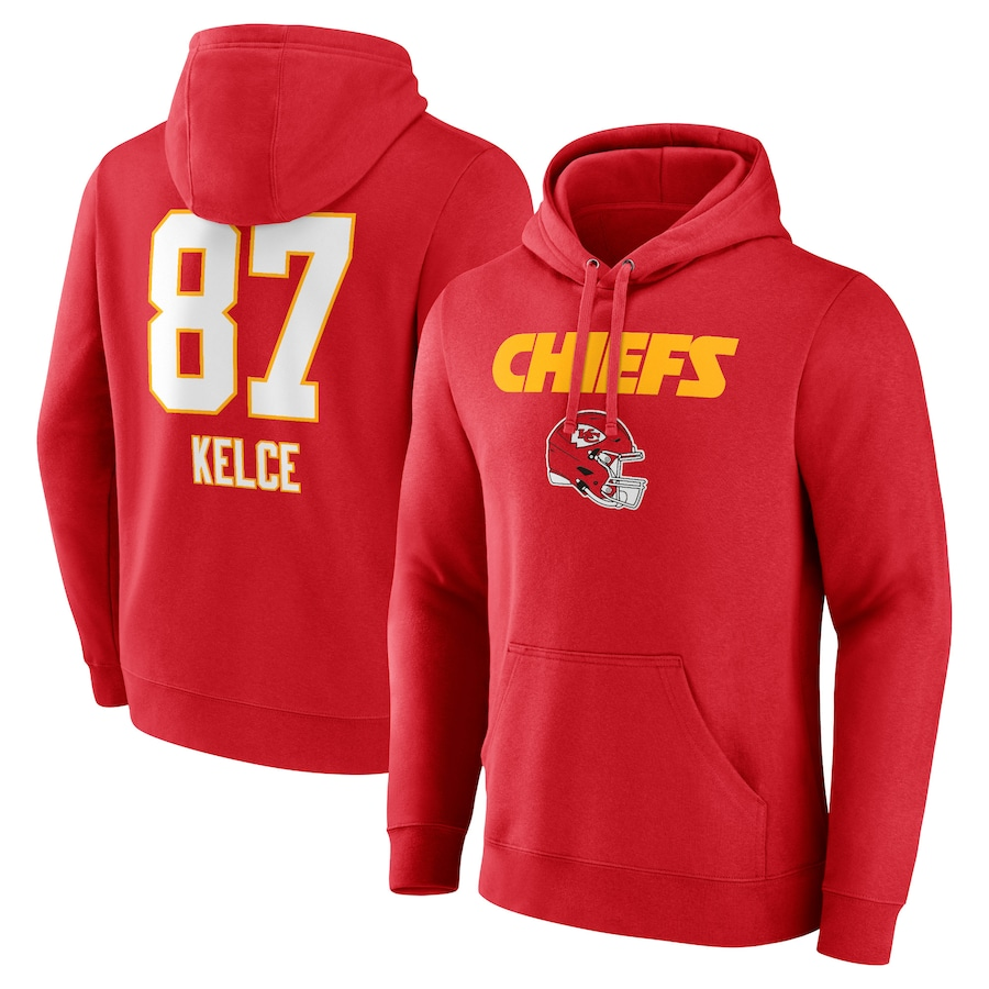 Custom #87 Red KC Football Shirt Top
