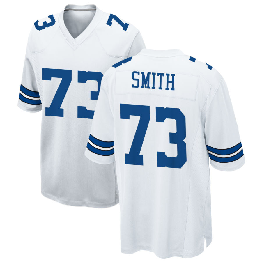 Custom #73 White DAL Football Shirt Top