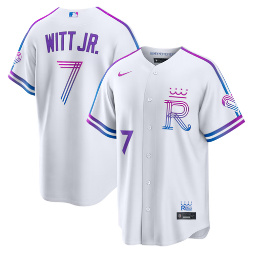Bobby Witt Jr. Kansas City Royals 2026 City Connect Stadium Jersey - White