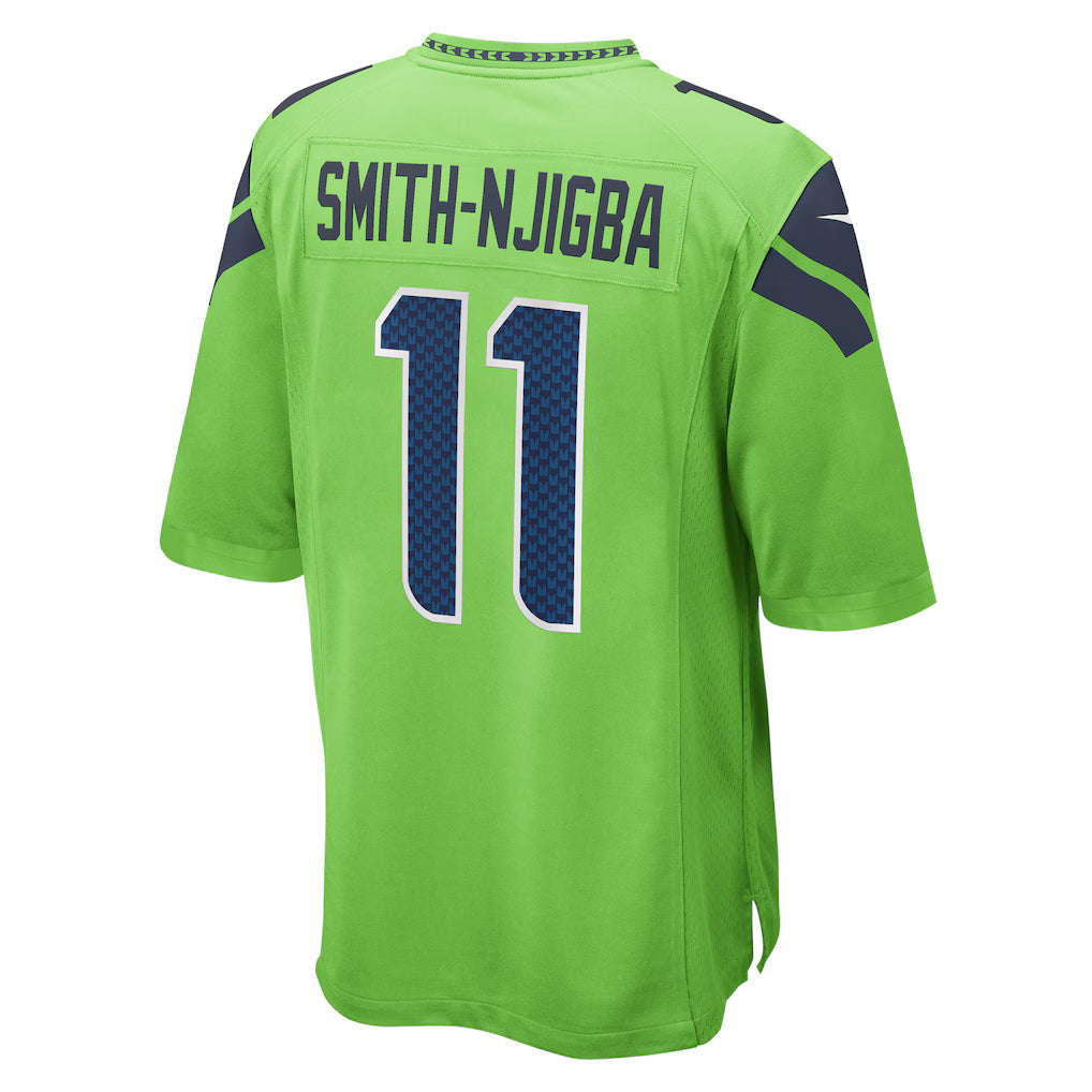Custom #11 Green Throwback SEA Football Shirt Top