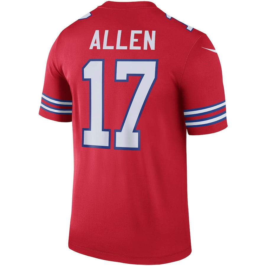 Custom #17 Red BUF Football Shirt Top